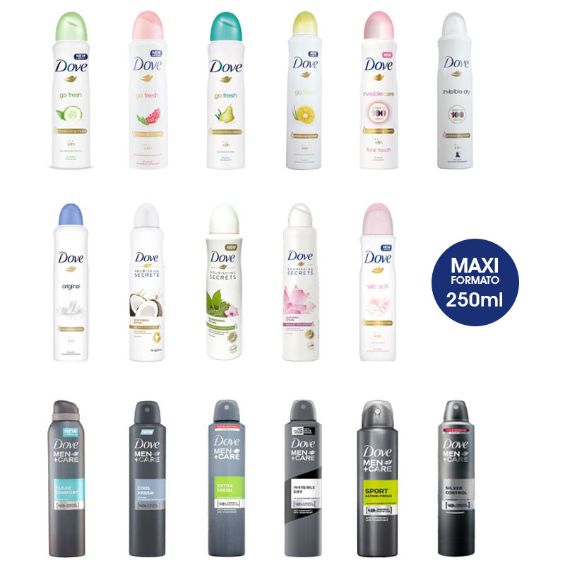 DOVE MAXI FORMATO deodorante spray 250ml - Profumeria Online