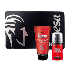 Cofanetto unisex INTESA AMBRA D'ARABIA doccia shampoo 250ml + parfum  deodorant 150ml + olio massaggio corpo 100ml - Profumeria Online