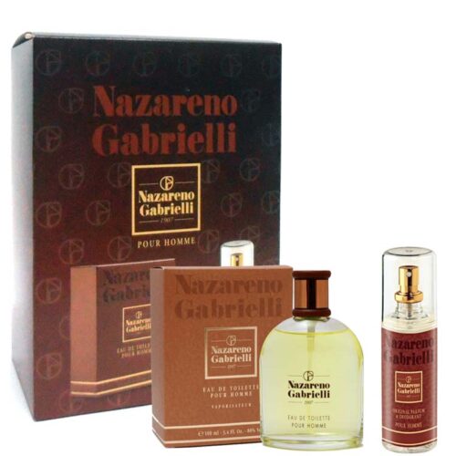 Cofanetto uomo NAZARENO GABRIELLI POUR HOMME edt 100ml + deo parfum 100ml