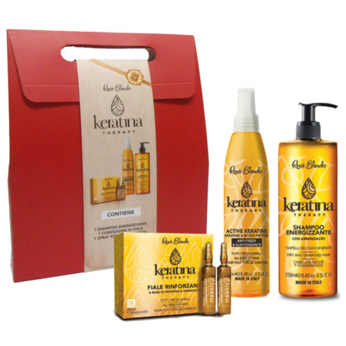 Cofanetto RENEE BLANCHE KERATINA shampoo 250ml + spray keratina 250ml + fiale