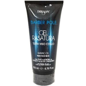 DIKSON BARBER POLE Gel Rasatura testa viso e collo 200ml