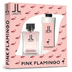 Cofanetto donna LANCETTI PINK FLAMINGO edt 100ml + doccia schiuma 200ml