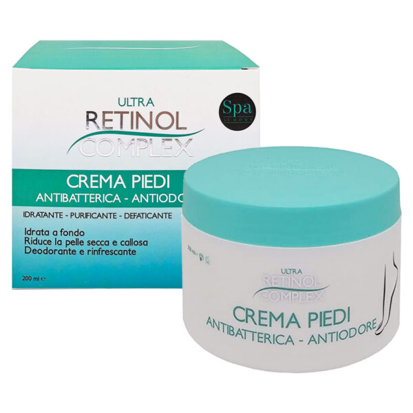 Ultra Retinol Complex Crema Piedi Antibatterica E Anti Odore Idratante Purificante Defaticante 